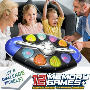 iCore 12-in-1 Electronic Flashing Memory Game: Fun, Interactive Brain Challenge for Kids