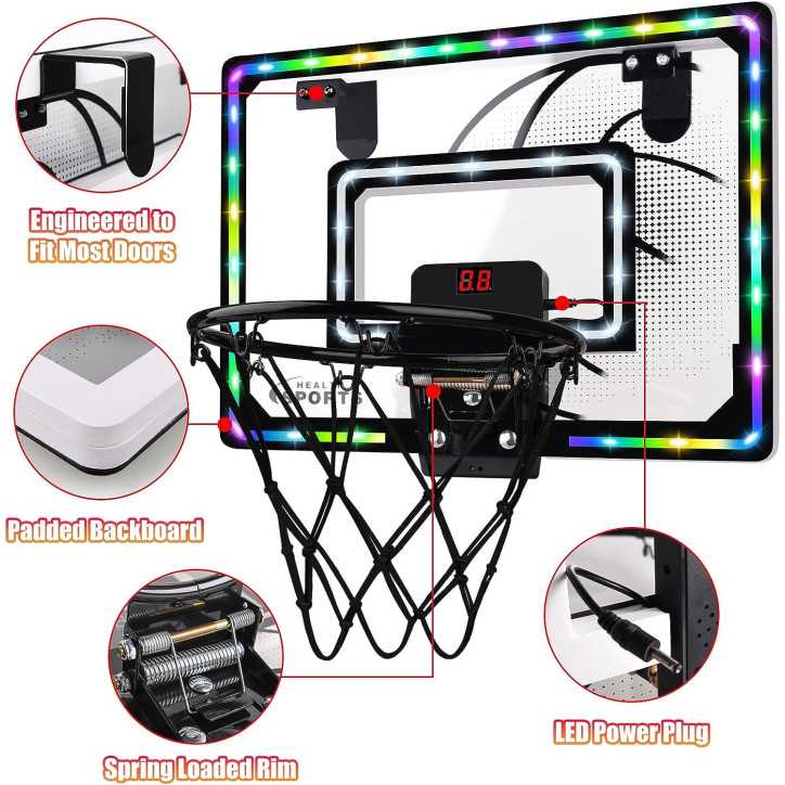 Light-Up Basketball Arcade for Kids & Adults: Slam Dunk Fun at Home!
