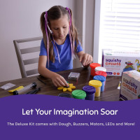 Squishy Circuits Deluxe Kit: STEM toy for creative learning, featuring squishy circuits.
