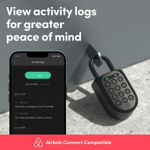 A weatherproof, keyless igloohome Smart Padlock SP2 providing ultimate security