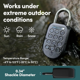 igloohome Smart Padlock SP2: Ultimate Security, Weatherproof, Keyless