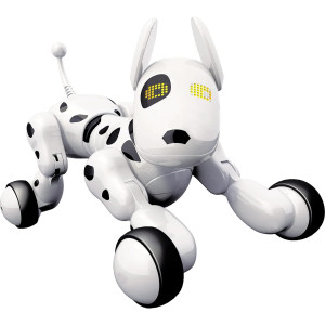 Dalmatian dog and "Smart Robot Dog" text