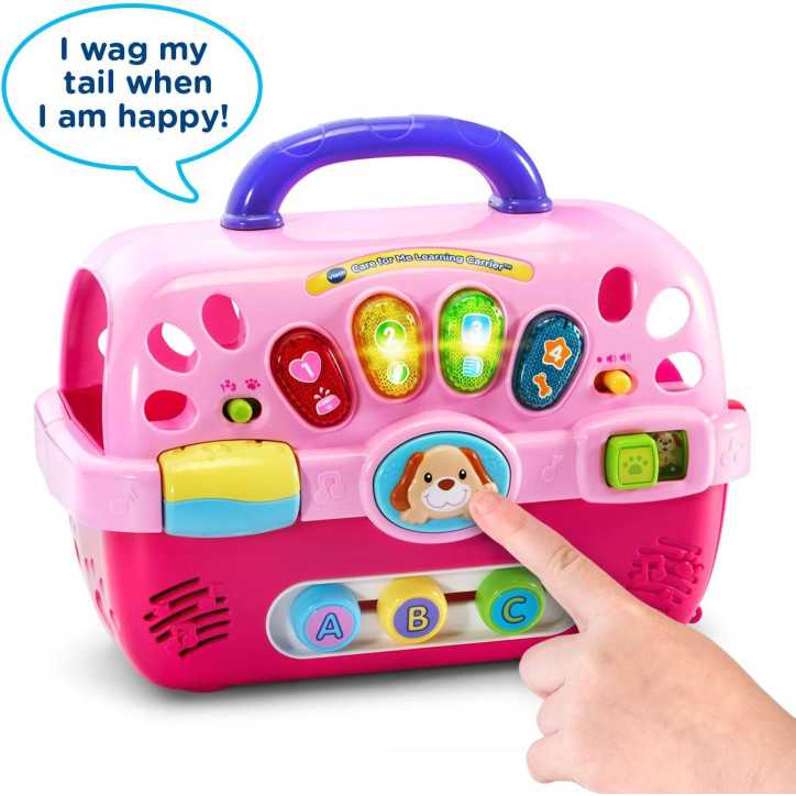 VTech Porteur dApprentissage Interactif : LAmi des Tout-Petits avec Chiot en Peluche et Accessoires