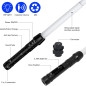 Extendable LED Lightsaber: Color Changing FX Sword for Galactic Battles & Cosplay