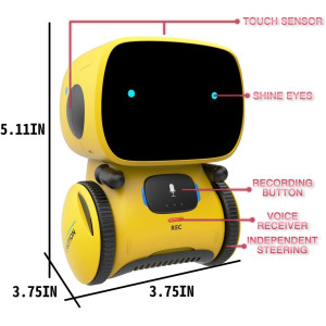 Interactive 98K Robot Toy: Voice Control, Touch Sensor, Singing, Dancing - Fun & Educational for Kids