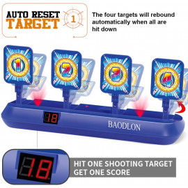 BAODLON Digital Shooting Targets - Fun Foam Dart Game for Kids