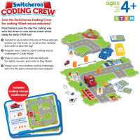 Switcheroo Coding Crew: Screen-Free STEM Fun for Preschoolers! Coding Robot Toy with Rescue Missions