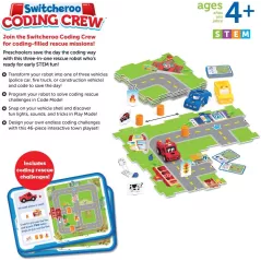 Switcheroo Coding Crew : Robot de Codage Interactif pour Enfants (4+) - Apprentissage STEM et Jeu!