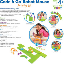 Jeu d'Activité Souris Robot Code & Go - Apprentissage Ludique du Codage pour Enfants