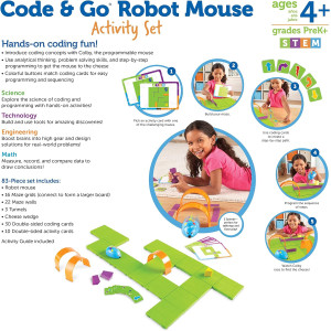 Jeu d'Activité Souris Robot Code & Go-Apprentissage Ludique du Codage