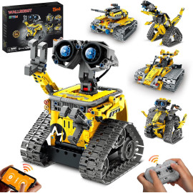 Mibido 5in1 Remote & APP Controlled Robot Dinosaur: STEM Educational Toy for Kids