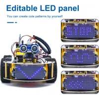 Kit Robot Voiture Intelligent 4WD KEYESTUDIO: Programmation STEM Bluetooth, Jouet Éducatif Ultime!