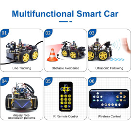 Kit de Voiture Robot Bluetooth 4WD KEYESTUDIO - Éducation STEM & Programmation