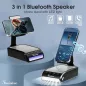 Support Téléphone avec Haut-Parleur Bluetooth Funistree: Son HD, Lampe LED & Cadeau Idéal!