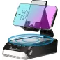Support Téléphone avec Haut-Parleur Bluetooth Funistree: Son HD, Lampe LED & Cadeau Idéal!