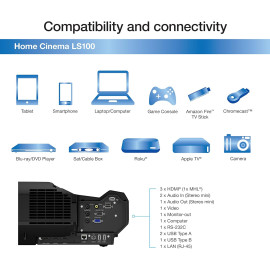 Epson LS100 Laser Projector - Ultimate Home Cinema Experience