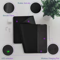 Tapis de Souris à Charge Rapide Sans Fil FutureCharger: Votre Bureau Toujours Organisé!
