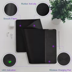 Tapis de Souris à Charge Rapide Sans Fil FutureCharger: Votre Bureau Toujours Organisé!