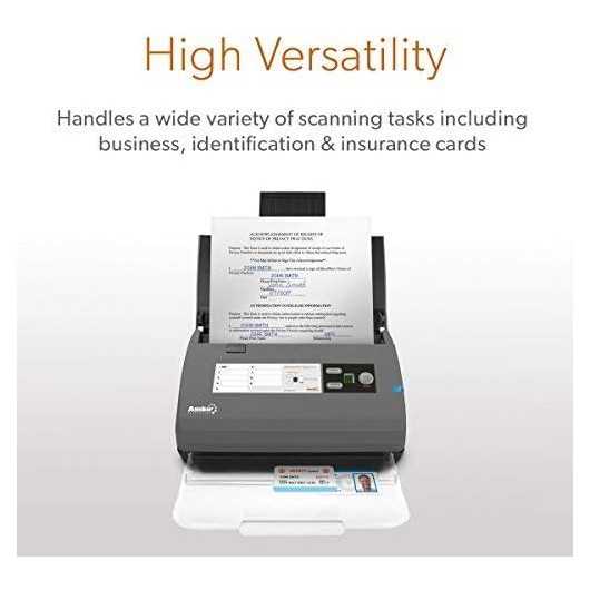 Ambir ImageScan DS820ix Efficient HighSpeed Document Scanning