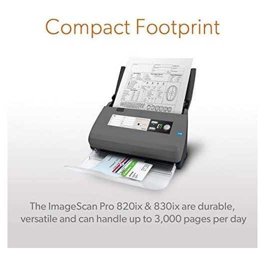 Ambir ImageScan DS820ix Efficient HighSpeed Document Scanning