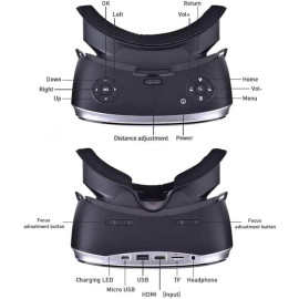 Casque VR pour Smartphone, Réalité Virtuelle 3D avec Lentilles Anti-Lumière  Bleue - Noir - Français