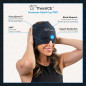 TheraICE Rx Headache Relief Cap PRO: 360 Cold Therapy for Migraines, Tension & Sinus Relief