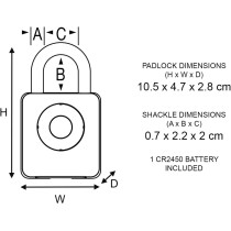 Cadenas Bluetooth Intérieur Master Lock : Sécurité Intelligente, Contrôle Facile & Durable