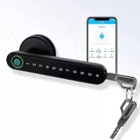 Serrure Intelligente CATCHFACE: Accès Facile, Sécurité Maximale – Fingerprint, Code, Appli & Clé!