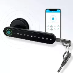 Serrure Intelligente CATCHFACE: Accès Facile, Sécurité Maximale – Fingerprint, Code, Appli & Clé!