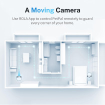 Enabot EBO ROLA PetPal 2.5K Camera – Movable WiFi, Night Vision