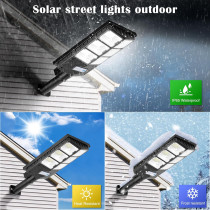 ZJOJO Waterproof Solar Street Lights, Motion Sensor & Remote, 2-Pack