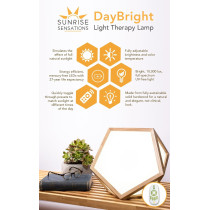 DayBright 10000 Lux Light Therapy Lamp, UV-Free, Remote Control