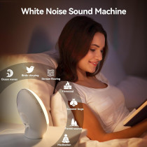 RICIAL Sunrise Alarm Clock with Light Therapy and White Noise