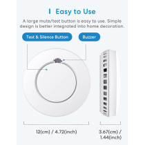 Meross Smart Smoke Alarm with Hub: Real - Time Alerts and Safety