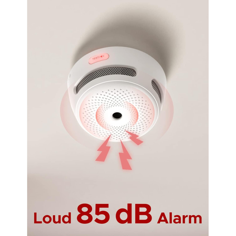 X-Sense Wi-Fi Smoke Alarm: Real-Time Alerts & 10-Year Sensor Life