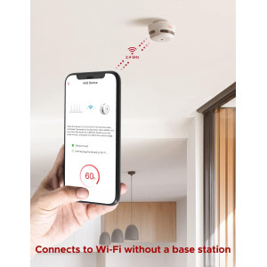 X-Sense Wi-Fi Smoke Alarm: Real-Time Alerts & 10-Year Sensor Life