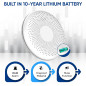 PRO-Sensor Wireless Interlinked Smoke Detectors: 10-Year Battery, Easy Install, Whole Home Protection
