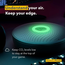 Airthings Wave Plus: Monitor Radon, CO2, and Air Quality at Home.