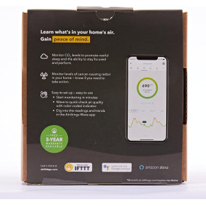 Airthings Wave Plus: Monitor Radon, CO2, and Air Quality at Home.