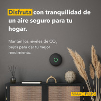 Airthings Wave Plus: Monitor Radon, CO2, and Air Quality at Home.