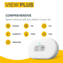 Air Quality Monitor with Radon Detection | Airthings 2960 View Plus