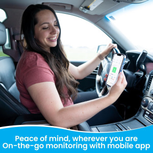 Lüft Indoor Air Quality Monitor - Accurate Radon, VOC, and CO2 Detection with WiFi, Easy Setup, and Mobile App Integration