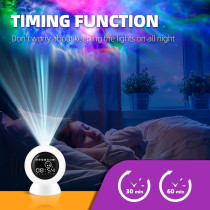 4-in-1 Star Projector Alarm Clock with Bluetooth & White Noise