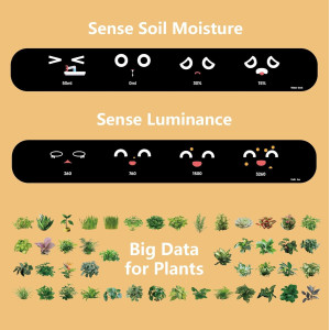Jardinière Intelligente avec Émojis .Jardiner en s'amusant