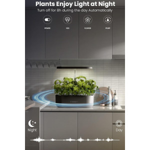 Inbloom 12 Pods Hydroponic Growing System  Easy Indoor Gardening Kit.