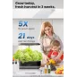 Inbloom Jardin Hydroponique dIntérieur: 12 Pots, Lumière LED Ajustable & Arrosage Automatique – Cultivez Facilement!