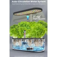 Inbloom 12 Pods Système Hydroponique Kit de Jardinage Intérieur