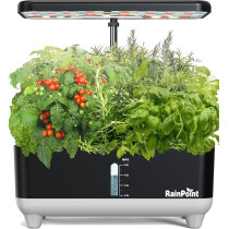 RAINPOINT Hydroponic System 13 Pods Indoor Garden with LED Light