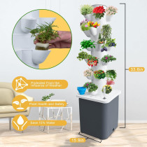 Kit de Jardin Vertical Intelligent Hydroponique - Pour 30 Plantes