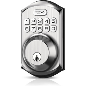 TEEHO TE001 Keyless Entry Door Lock with Keypad - Smart Deadbolt Lock for Front Door with 2 Keys - Auto Lock - Easy Installation